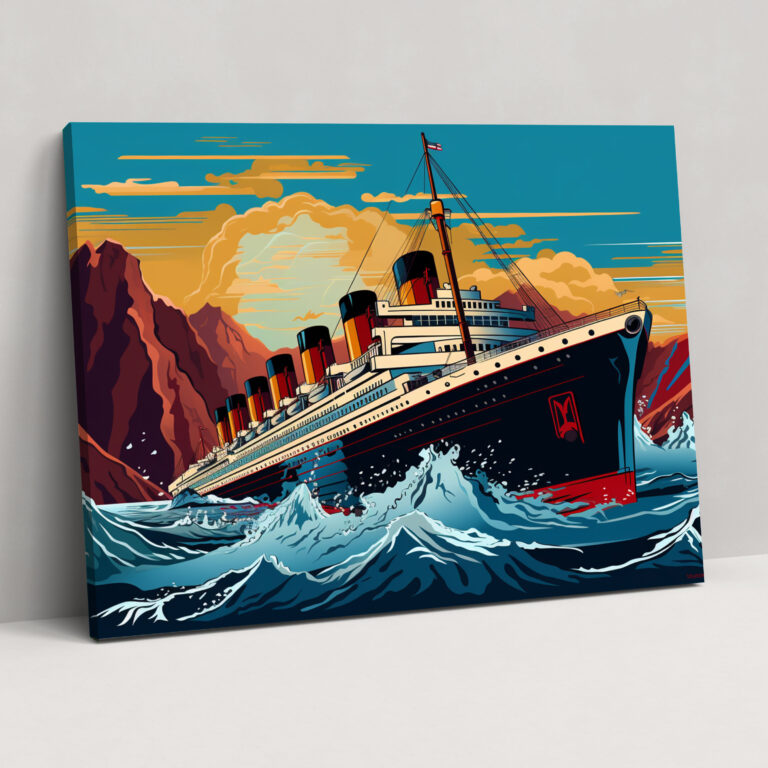 Titanic Pop Art İlhamlı Kanvas Tablo - İkonik Profil Duvar Sanatı