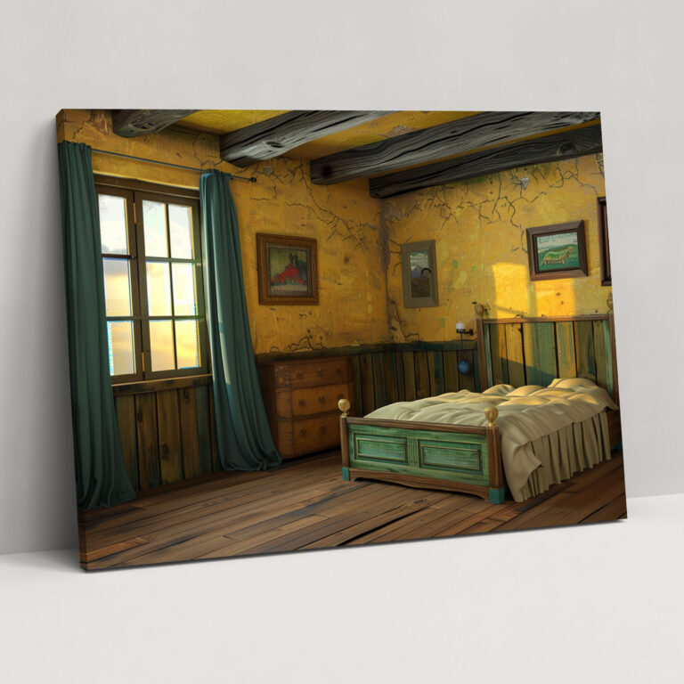 Vincent Van Gogh Yatak Odası Kanvas Tablo - Ev Dekorasyonu için