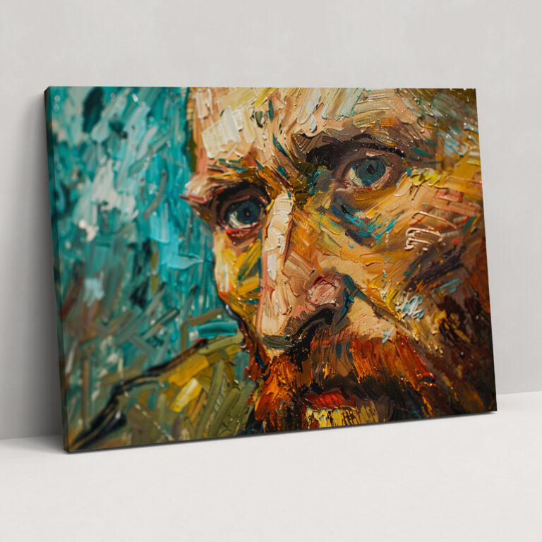 Vincent Van Gogh Kendi Portresi Duvar Sanatı - Kanvas Tablo Ev Dekorasyonu