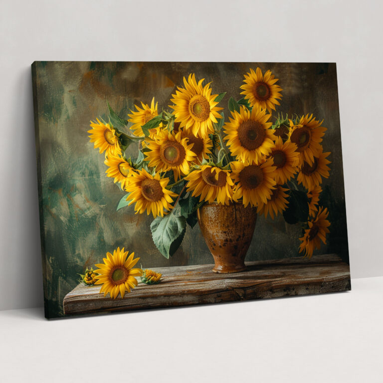 Ayçiçekleri Duvar Sanatı - Vincent Van Gogh Kanvas Tablo