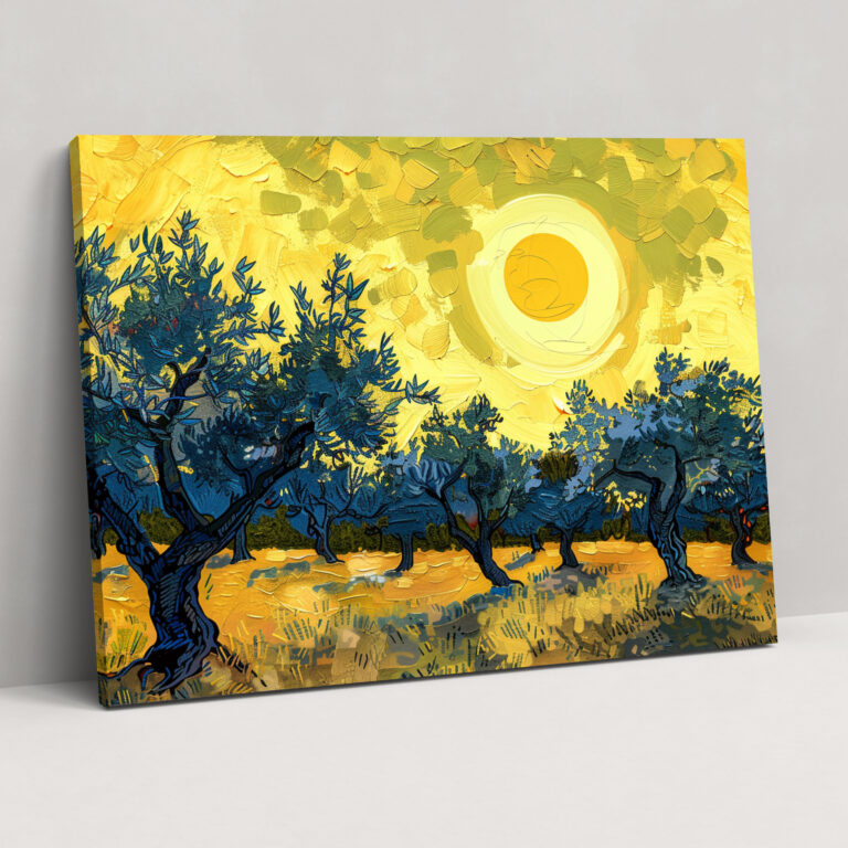 Vincent Van Gogh Zeytin Ağaçları Kanvas Tablo - Ev Dekorasyonu