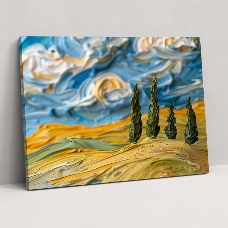 Vincent Van Gogh Buğday Tarlası Kanvas Tablo - Duvar Sanatı