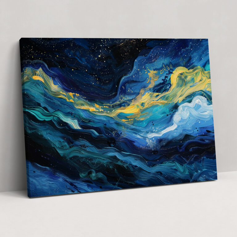 Vincent Van Gogh Yıldızlı Gece Kanvas Tablo - Duvar Dekorasyonu Vincent Van Gogh