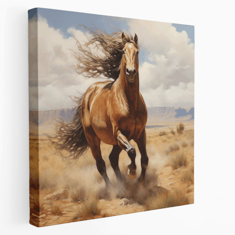 Vahşi Mustang İhtişamı Kanvas Tablo