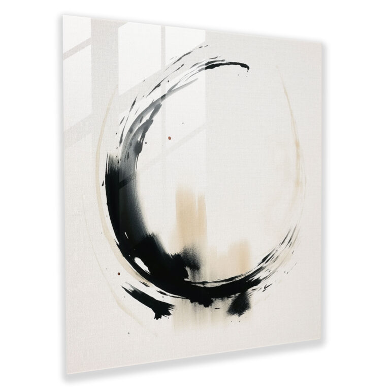 Zen Çağrı Sanatı Cam Tablo - Zen Modern Sanat Cam Tablo