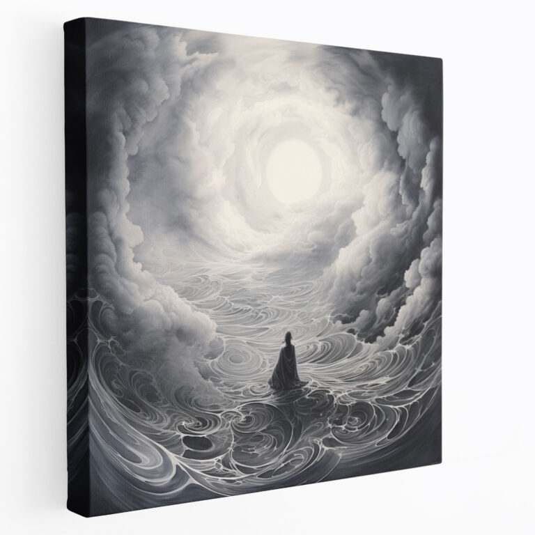 Zen Meditasyon Kanvas Tablo - Zen Duvar Sanatı Ev Dekorasyonu