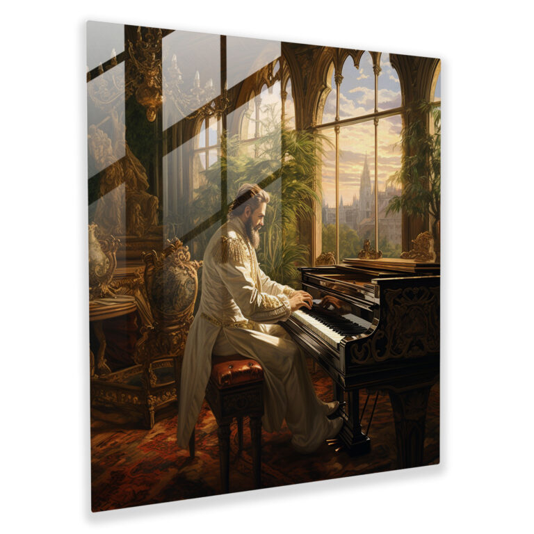 Elegant Impressions Glass Print - Renaissance Nobleman Glass Wall Art