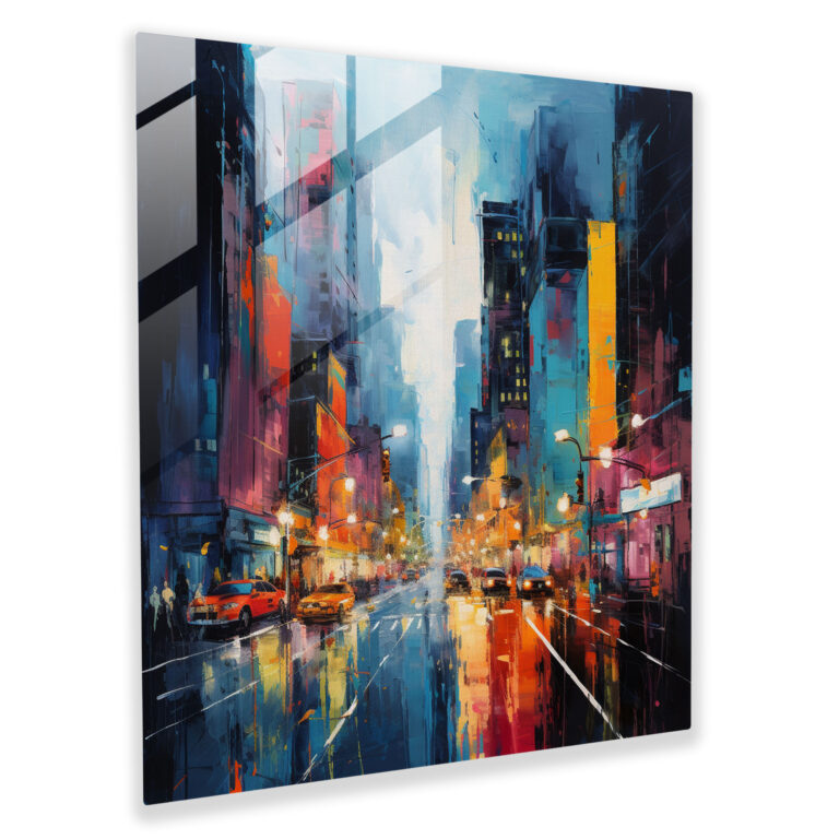 Colorful Surreal Abstract Glass Print Wall Art
