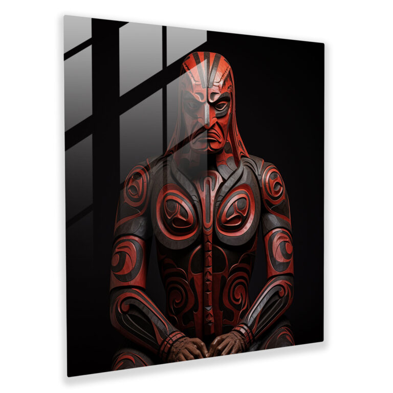Traditional Indigenous Sculpture Glass Print - Aboriginal, Glass Art, Spiritual Significance, Aboriginal