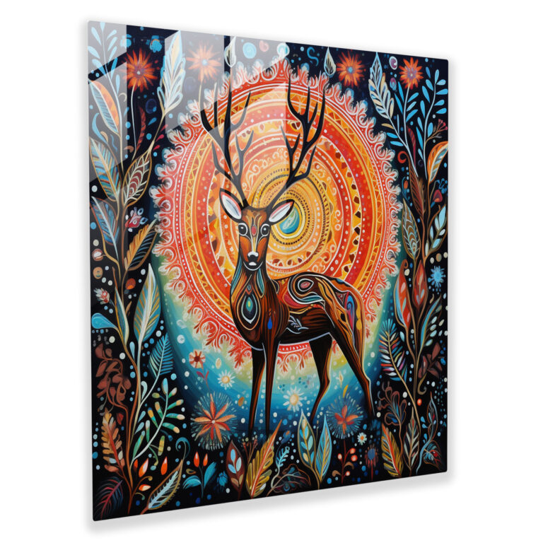 Wildlife Significance Glass Print - Aboriginal, Glass Wall Art, Glass Print, Home Decoration