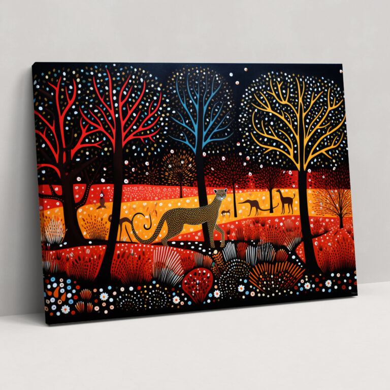 Aboriginal Wildlife Canvas Print - Aborginal, Grace, Wildlife, Aboriginal