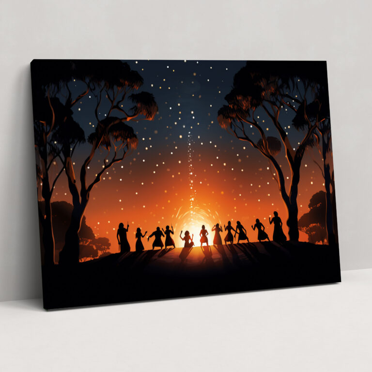 Aboriginal Dance Wall Art - Aborginal, Canvas, Canvas Wall Art, Aboriginal