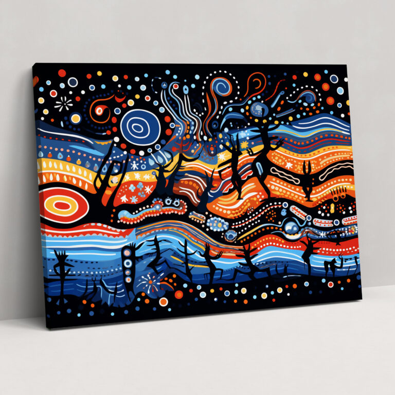 Aboriginal Canvas Print - Totem Animals And Their Spiritual Significance - Aborginal, Wall Decoration, Wall Art, Aboriginal Culture