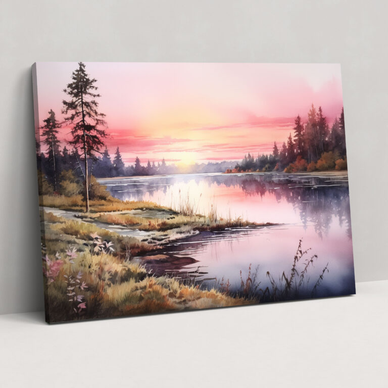 Aboriginal Dreamy Sunrise Canvas Print - Aborginal, Wall Decoration, Home Decoration, Canvas Print