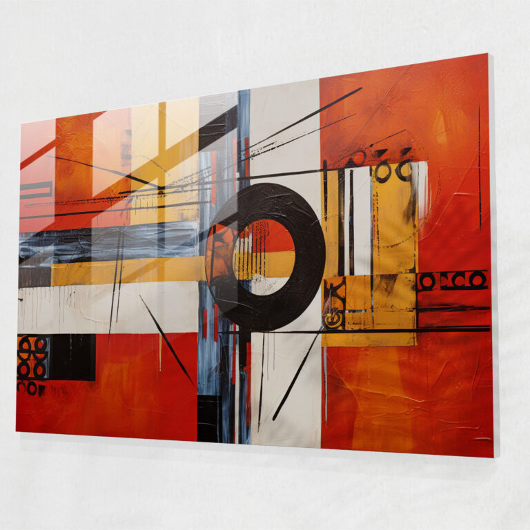 Indigenous Inspired Glass Print - Aborginal, Modern Art, Abstract Painting, Glass Print