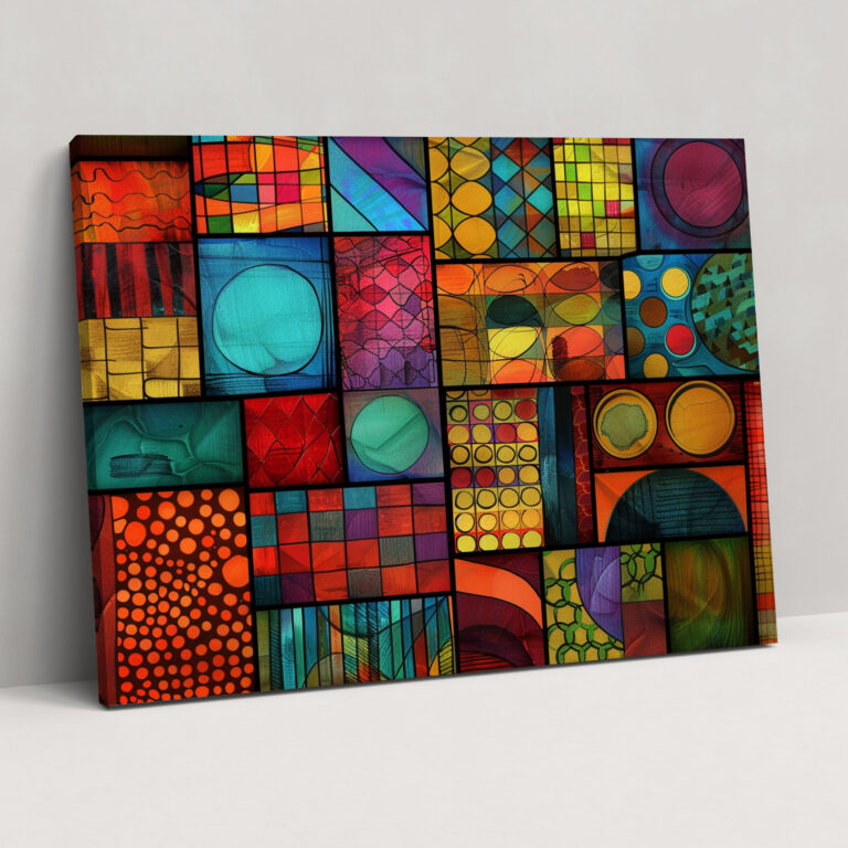 Geometric Abstract Art Wall Art - Abstract Art, Canvas, Home Decoration, Wall Decoration