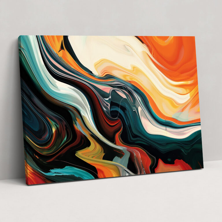 Fluid Abstract Art Canvas Print - Abstract Art, Wall Art, Home Decoration, Canvas
