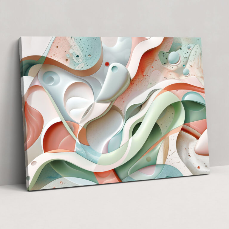 Whimsical Abstract Art Wall Art - Abstract Art, Canvas, Wall Art, Abstract Art
