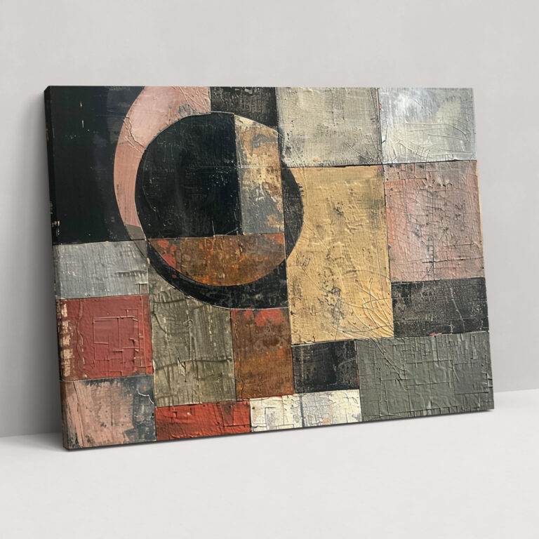 Abstract Art Canvas Print - Textures And Patterns Collage - Abstract Art, Home Decoration, Canvas Wall Art, Canvas Print