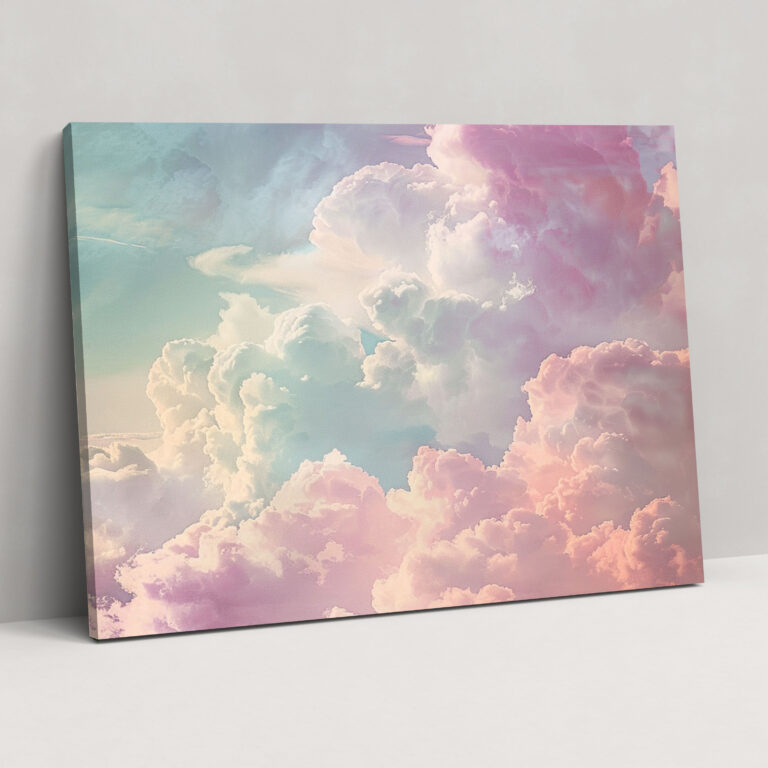 Abstract Art Wall Decoration - Pastel Clouds - Abstract Art, Canvas Wall Art, Abstract Art, Canvas
