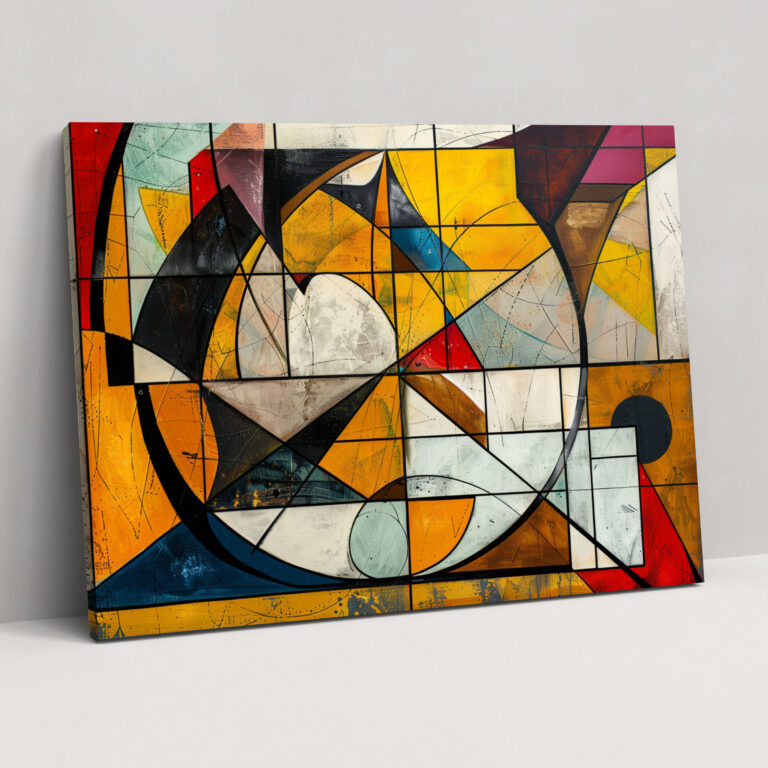 Geometric Abstract Art Wall Art - Abstract Art, Canvas Wall Art, Wall Art, Abstract Art