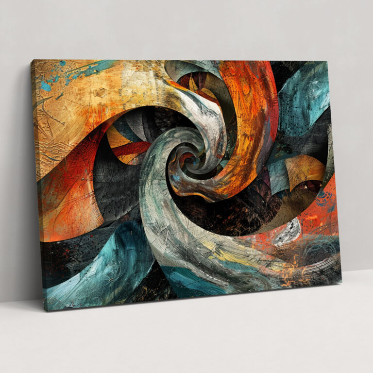 Abstract Art Canvas Print With Swirling Patterns - Abstract Art, Canvas Print, Canvas, Abstract Art