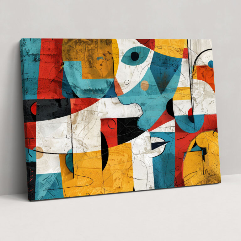 Playful Abstract Art Wall Decoration - Abstract Art, Home Decoration, Wall Decoration, Canvas Print