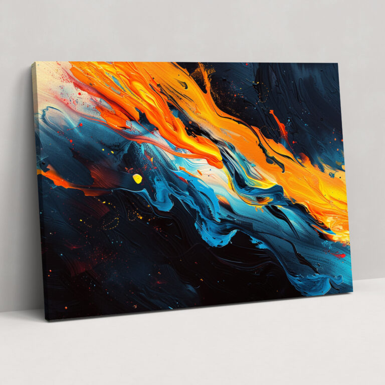 Dramatic Abstract Art Canvas Print - Abstract Art, Canvas Print, Eye-Catching Decor, Wall Decoration
