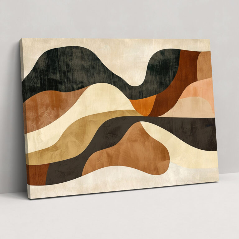Earthy Abstract Art Wall Decoration - Abstract Art, Canvas Wall Art, Abstract Art, Home Decoration