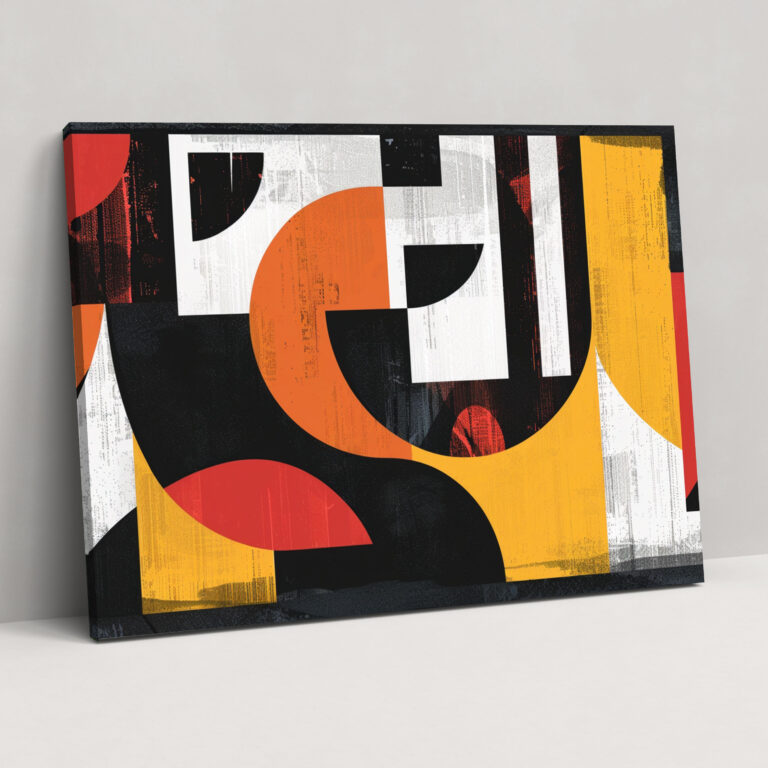 Bold Graphic Elements Abstract Art Wall Art - Abstract Art, Wall Art, Wall Decoration, Home Decoration