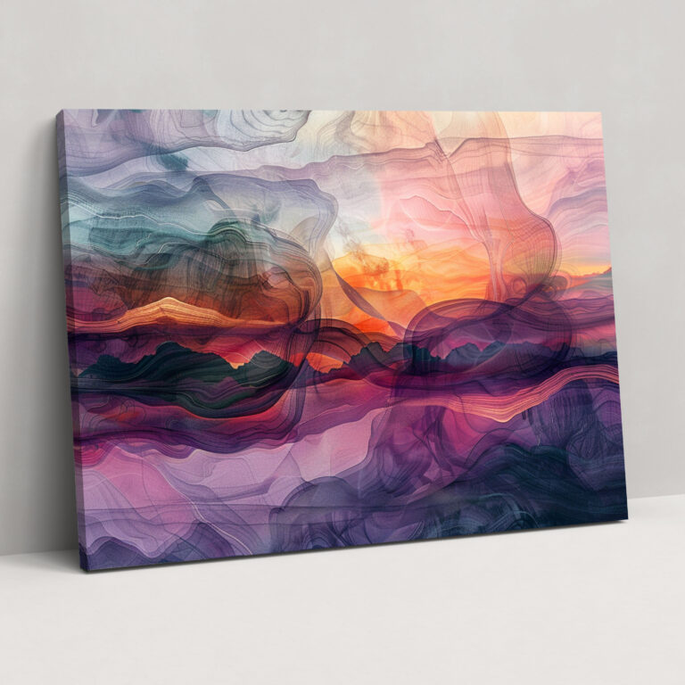 Fantasy World Abstract Art Canvas Print - Abstract Art, Canvas Wall Art, Wall Art, Abstract Art