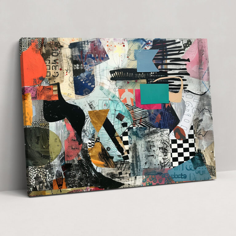 Abstract Art Wall Art - Abstract Art, Mixed Media Art, Canvas Print, Abstract Art