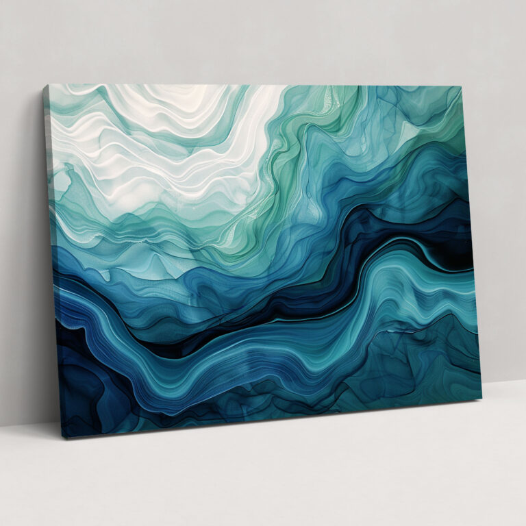 Fluid Lines Abstract Art Wall Decoration - Abstract Art, Canvas, Canvas Wall Art, Wall Decoration