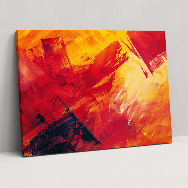 Bold Brush Strokes Abstract Art Canvas Print - Abstract Art, Wall Decoration, Wall Art, Home Decoration