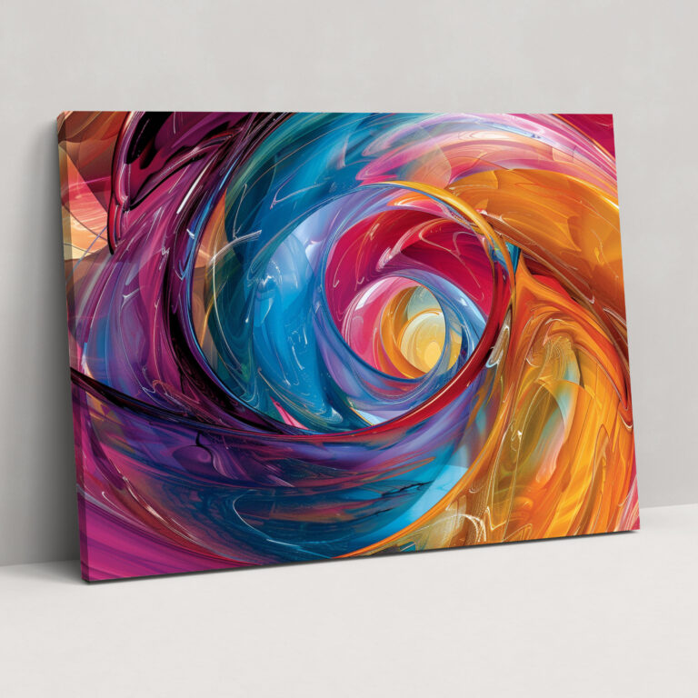 Swirling Abstract Art Canvas Print - Abstract Art, Wall Art, Wall Decoration, Canvas Wall Art