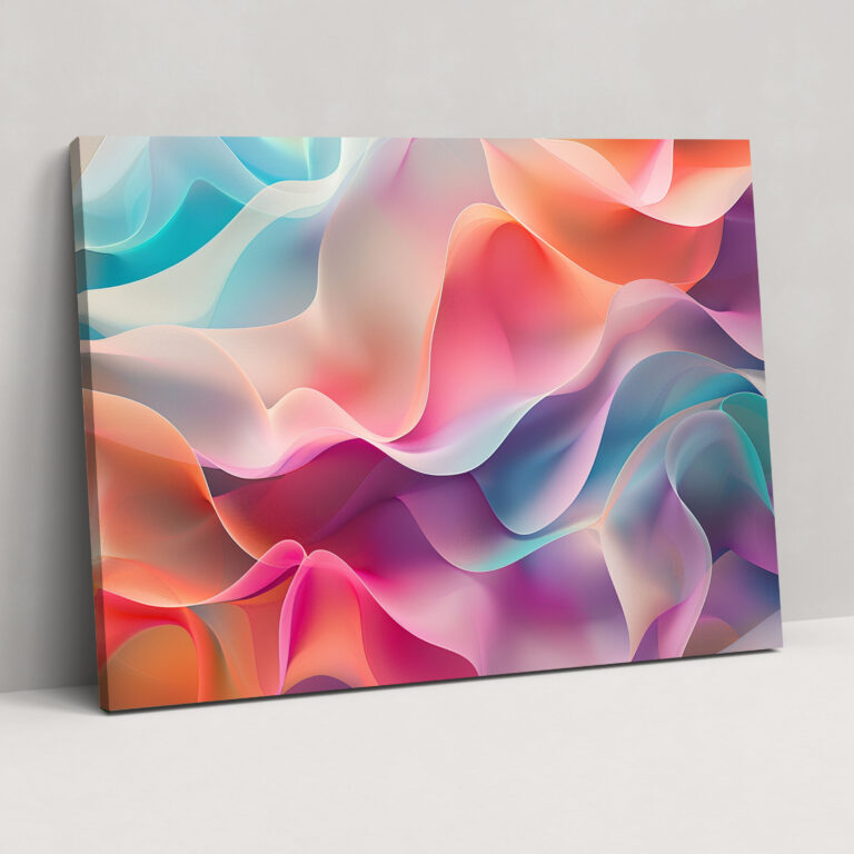 Whimsical Shapes Abstract Art Canvas Print - Abstract Art, Wall Art, Canvas Wall Art, Canvas