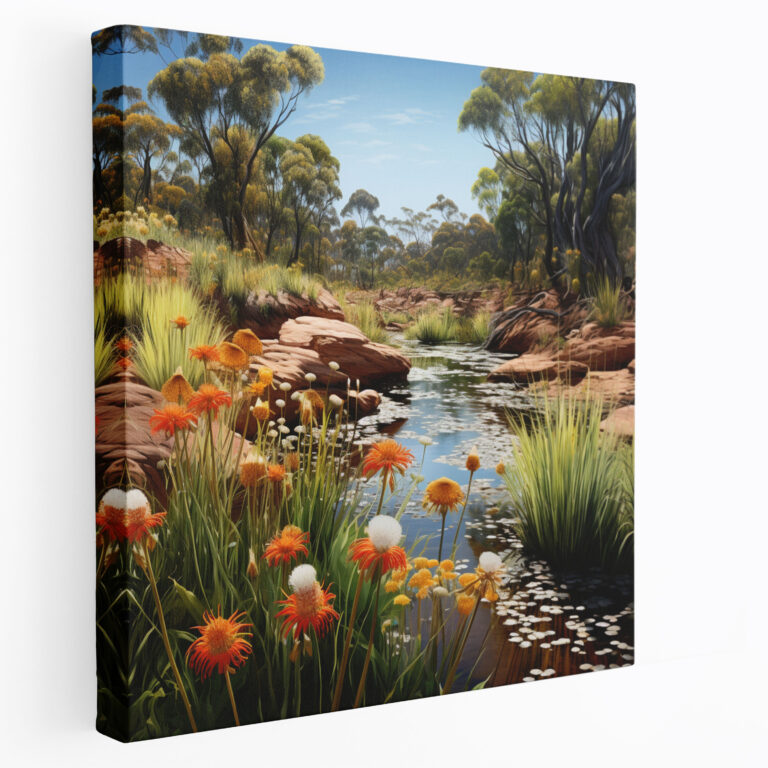 Abundance Of Nature Canvas Print - Aboriginal, Abundance Of Nature, Aboriginal, Wall Decoration