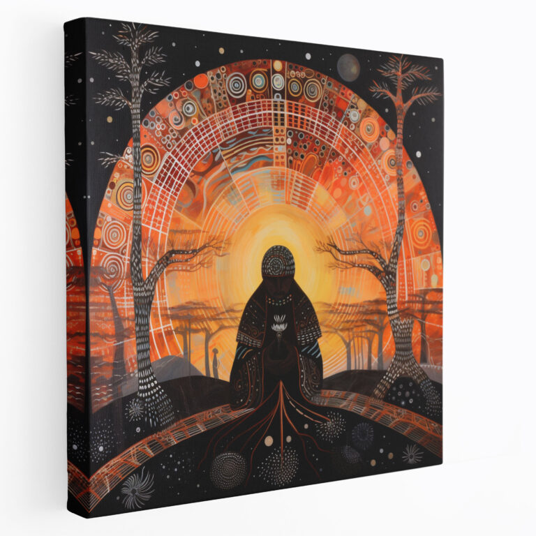 Wisdom Of Ancestral Spirits Canvas Print - Aboriginal, Home Decoration, Canvas Wall Art, Wisdom Of Ancestral Spirits Canvas Print