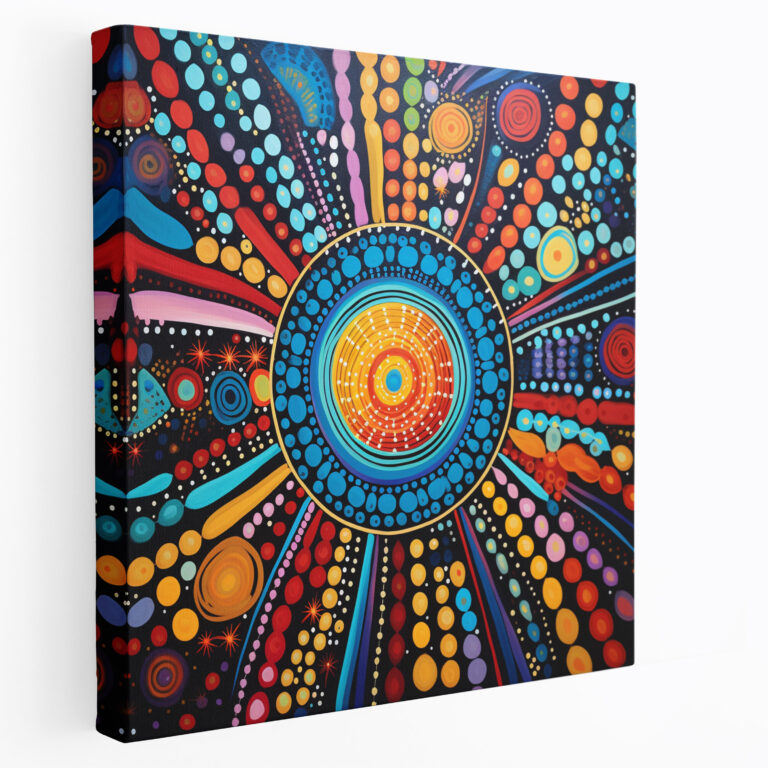 Mesmerizing Aboriginal Abstract Canvas Print - Aboriginal, Mesmerizing Aboriginal Abstract Canvas Print, Home Decoration, Canvas Wall Art