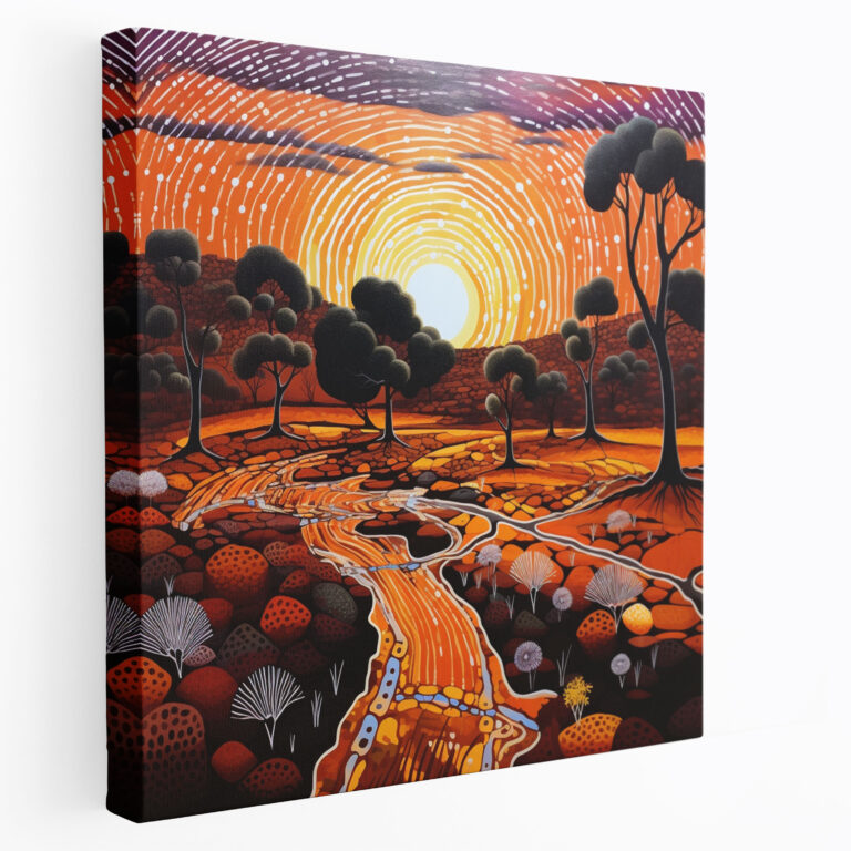 Contemporary Aboriginal Landscape Wall Art - Aboriginal, Contemporary Art, Spiritual Realm, Aboriginal
