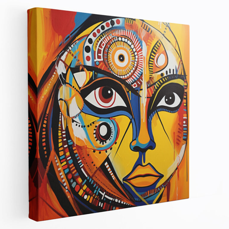 Aboriginal Abstract Expressionism Canvas Print - Aboriginal, Canvas Print, Emotions, Cultural Identity