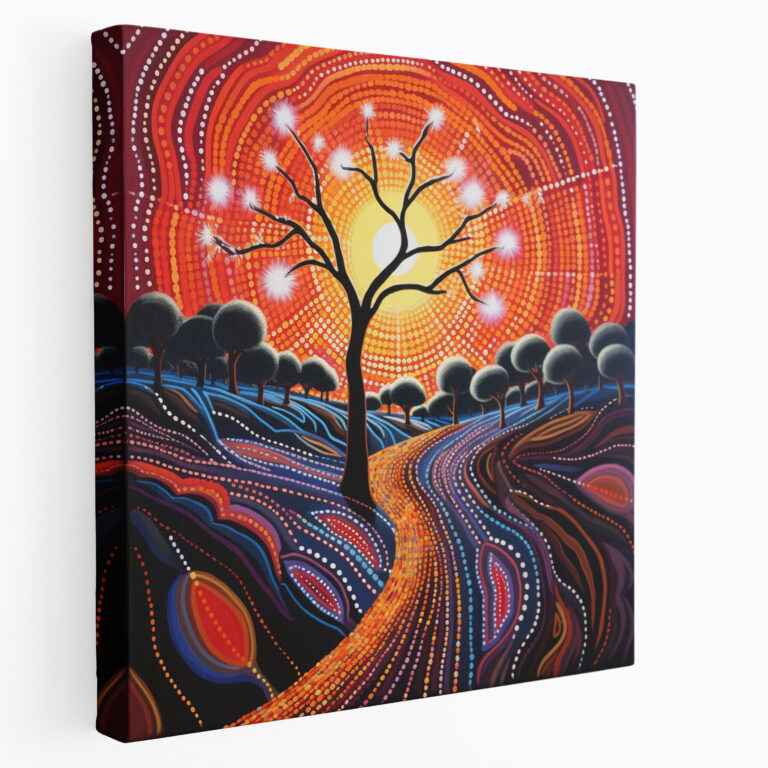Contemporary Aboriginal Wall Art - Ancestral Wisdom - Aboriginal, Wall Art, Aboriginal Painting, Canvas Wall Art