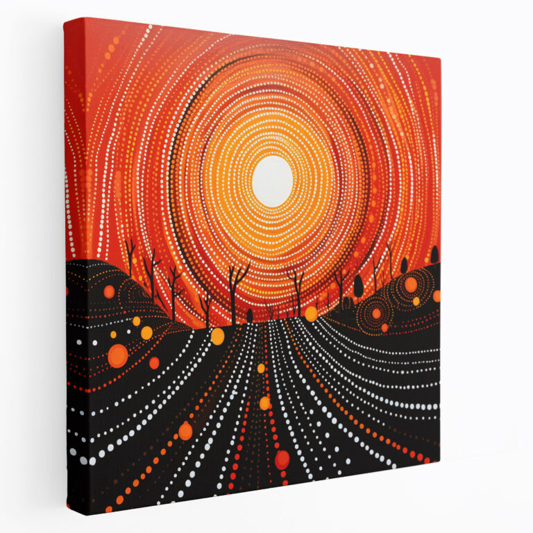 Aboriginal Canvas Print - Dreamtime Stories - Aboriginal, Aboriginal, Wall Decoration, Canvas