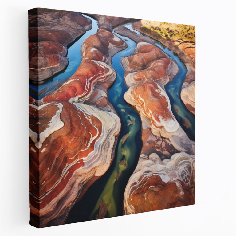 Aboriginal Wall Art - Aerial Landscapes - Aboriginal, Canvas, Wall Art, Home Decoration
