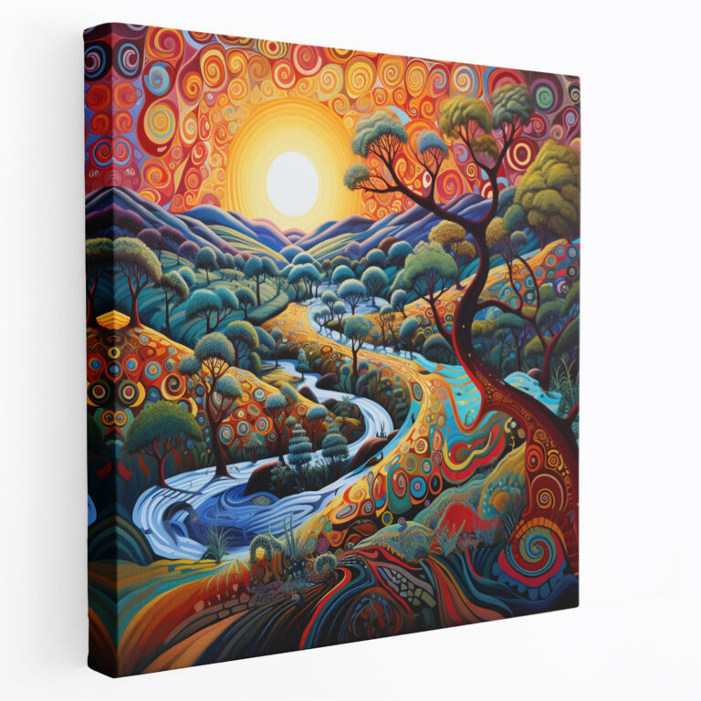 Aboriginal Wall Art - Dreaming Serpent - Aboriginal, Wall Art, Dreaming Serpent, Aboriginal