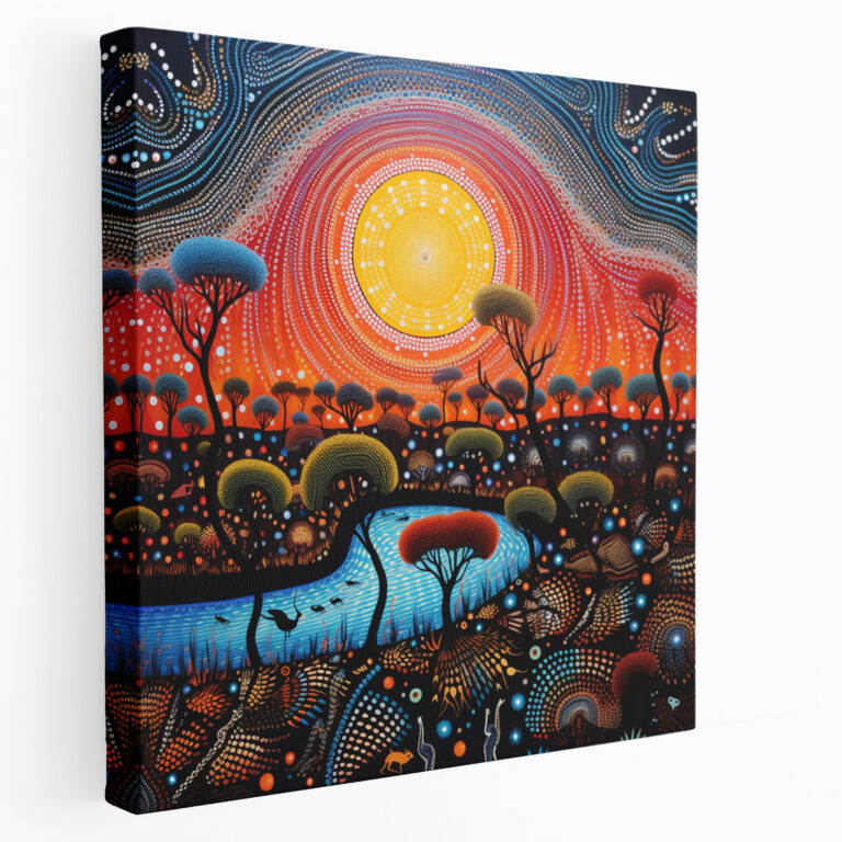 Aboriginal Canvas Print - Ancestral Beings And Creation Stories - Aboriginal, Home Decoration, Aboriginal, Creation Stories