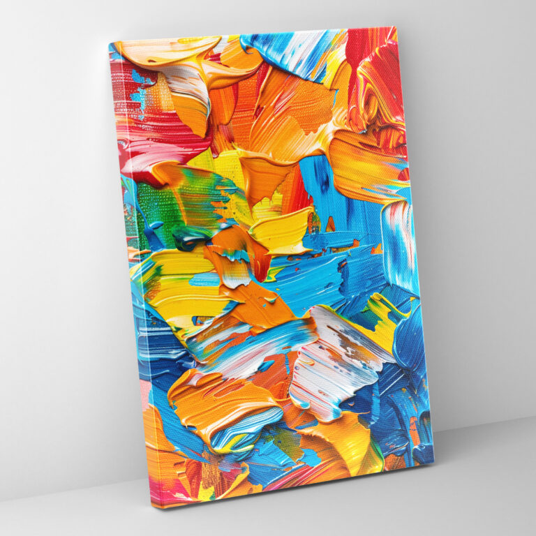 Cubaction Paintingism Expressive Brushstrokes Wall Art - Action Painting, Dynamic Art, Expressive Art, Wall Art