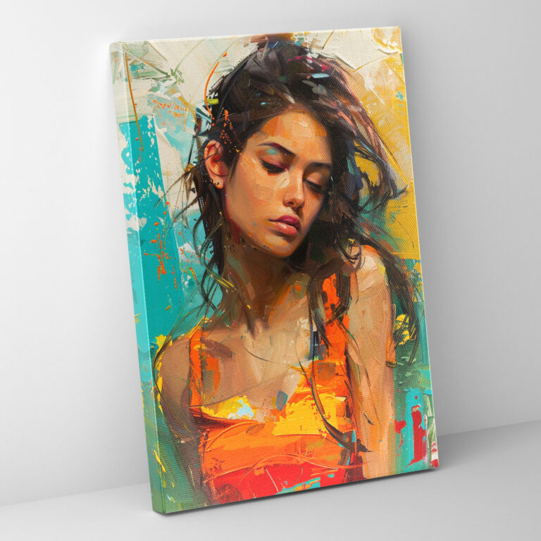 Cubaction Paintingism Canvas Print - Action Painting, Canvas, Cubaction Paintingism, Canvas Wall Art