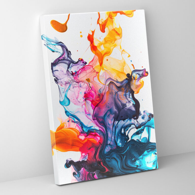 Cubaction Paintingism Wall Decoration - Action Painting, Canvas, Canvas Print, Canvas Wall Art