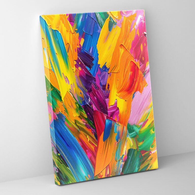 Action Painting Wall Art - Expressive Brushwork - Action Painting, Wall Art, Canvas, Canvas Wall Art